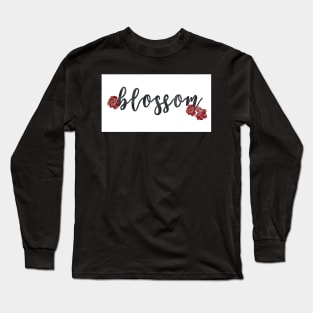 floral lettering Long Sleeve T-Shirt